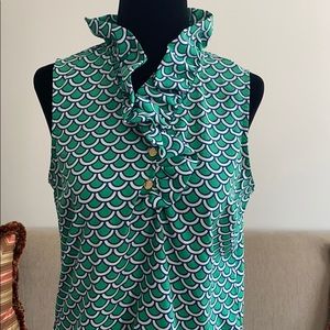 Mud Pie Ruffle Neck Blouse